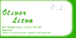 oliver litva business card